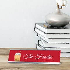 Signs ByLITA The Foodie Silver Frame Desk Sign (2x8")