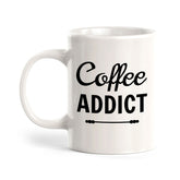 Designs ByLITA Coffee Addict Office Workspace Home Family 11oz Plastic/Ceramic Coffee Mug