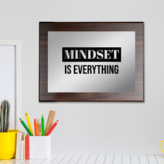 Mindset is Everything Decorative Wall Plaque | Easel Mount Option | Inspirational Affirmation Wall Art