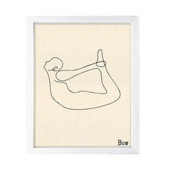 Bow, FRAMED Print Yoga Wall Art