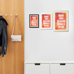 Designs ByLITA Behind Every Successful Woman Is Herself, Wall Print Art | Home Decor
