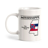 Designs ByLITA Mississippi: The Hospitality State 11oz Plastic or Ceramic Coffee Mug | State Pride Collection