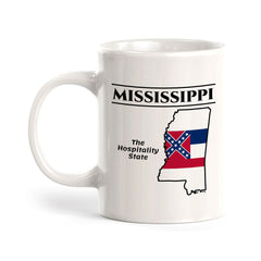 Designs ByLITA Mississippi: The Hospitality State 11oz Plastic or Ceramic Coffee Mug | State Pride Collection