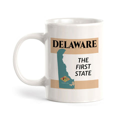 Designs ByLITA Delaware: The First State 11oz Plastic or Ceramic Coffee Mug | State Pride Collection