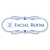 Designer Plus | Facial Room Wall or Door Sign | Customizable with Your Company Logo | Durable & Easy to Install | Beauty Salon Signage
