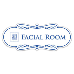 Designer Plus | Facial Room Wall or Door Sign | Customizable with Your Company Logo | Durable & Easy to Install | Beauty Salon Signage