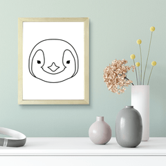 Designs ByLITA Penguin, Wall Print Animals Art | Family Presents | Bedroom | Stylish Kindergarten Decor