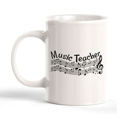Music Teacher 11oz Plastic or Ceramic Coffee Mug | Novelty Cup for Musicians