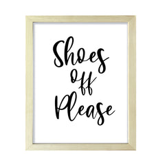 Shoes Off Please, Framed Wall Art, Home Décor Prints