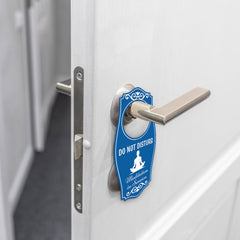 Do Not Disturb Meditation In Session (Man) Door Hanger | House or Business Door Sign