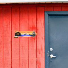 Arrow Shape Plus Virginia Beach, Virginia 12x4" Wall or Door Sign | Stylish Famous US Beach Souvenirs