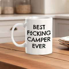 Best F**king Camper Ever 11oz Plastic or Ceramic Coffee Mug | RV Camper Lifestyle
