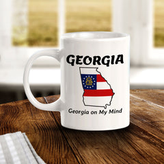 Designs ByLITA Georgia: Georgia on My Mind 11oz Plastic or Ceramic Coffee Mug | State Pride Collection