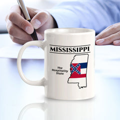 Designs ByLITA Mississippi: The Hospitality State 11oz Plastic or Ceramic Coffee Mug | State Pride Collection