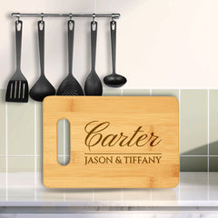 Designs ByLITA Personalized Bamboo Cutting Board, (9 Design Options), Customizable Kitchen Chopping Board (Multiple Sizes)
