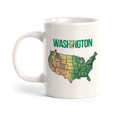 Designs ByLITA Washington: Evergreen State 11oz Plastic or Ceramic Coffee Mug | State Pride Collection