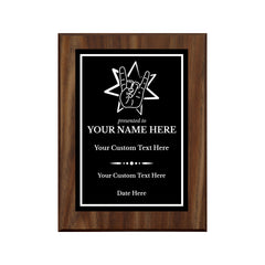 Rock and Roll Novelty Funny Customizable Award Plaque |Easel Mount Option | Funny Parody Achievement Personalizable Plaques