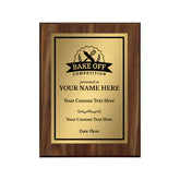 Bake Off Competition Customizable Award Plaque | Easel Mount Option | Achievement and Recognition Personalizable Plaques