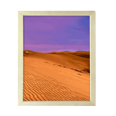 Designs ByLITA Purple Desert Dunes Nightscape, Wall Print Art | Old Masterpieces | Stylish Modern Decoration For The Home and Office
