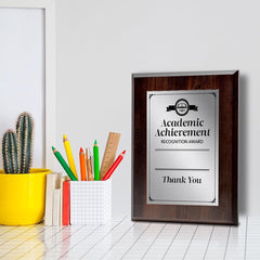 Signs ByLITA Customizable Academic Achievement Award Wooden Plaque Award with Easel Stand, Engraved Gift for winners of awards, certificates and achievements…
