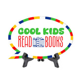 Cool Kids Read Books Speech Bubble Table Sign With Acrylic Stand (6” x 4”) | Kindergarten Elementary School Decoration