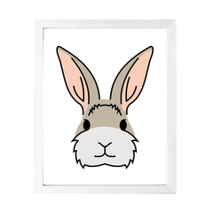 Designs ByLITA Bunny, Wall Print Animals Art | Family Presents | Bedroom | Stylish Kindergarten Decor