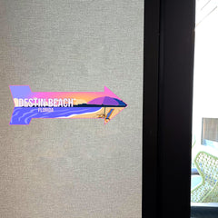 Arrow Shape Plus Destin Beach, Florida 12x4" Wall or Door Sign | Stylish Famous US Beach Souvenirs