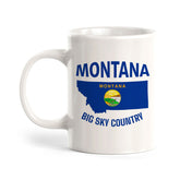 Designs ByLITA Montana: Big Sky Country 11oz Plastic or Ceramic Coffee Mug | State Pride Collection