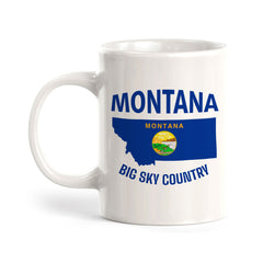 Designs ByLITA Montana: Big Sky Country 11oz Plastic or Ceramic Coffee Mug | State Pride Collection