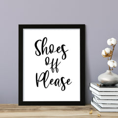 Shoes Off Please, Framed Wall Art, Home Décor Prints