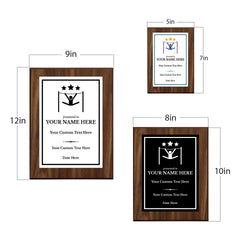 Gymnastics Customizable Wooden Award Plaque | Easel Mount Option | Achievement and Recognition Personalizable Plaques