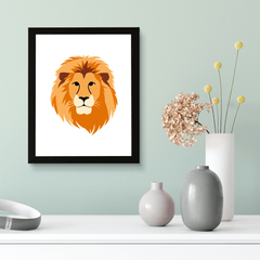 Designs ByLITA Lion, Wall Print Animals Art | Family Presents | Bedroom | Stylish Kindergarten Decor