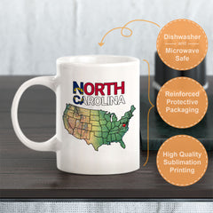 Designs ByLITA North Carolina: First in Flight 11oz Plastic or Ceramic Coffee Mug | State Pride Collection