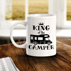 King Of The Camper 11oz Plastic or Ceramic Mug | RV Camper Lifestyle