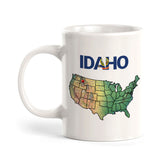 Designs ByLITA Idaho: Famous Potatoes 11oz Plastic or Ceramic Coffee Mug | State Pride Collection