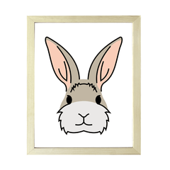 Designs ByLITA Bunny, Wall Print Animals Art | Family Presents | Bedroom | Stylish Kindergarten Decor