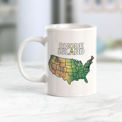 Designs ByLITA Rhode Island: Ocean State 11oz Plastic or Ceramic Coffee Mug | State Pride Collection