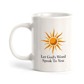 Let God's Word Speak To You 11oz Plastic/Ceramic Coffee Mug Office And Home | Religious Sayings | Family And Friends