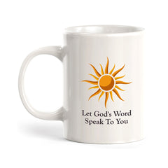 Let God's Word Speak To You 11oz Plastic/Ceramic Coffee Mug Office And Home | Religious Sayings | Family And Friends