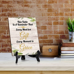 Religious Church & Home Decoration Table Sign with Acrylic Stand (6 x 8“) | Religious Church & Home Decor