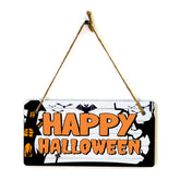 Happy Halloween 5x10 Hanging Plus Wall or Door Sign | Rustic Twined | Spooky Halloween Decoration