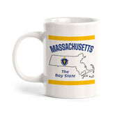 Designs ByLITA Massachusetts: The Bay State 11oz Plastic or Ceramic Coffee Mug | State Pride Collection