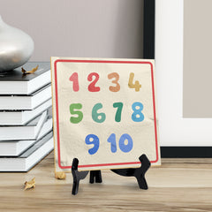 1 2 3 4 5 6 7 8 9 10 5"x 5" Square Table Sign With Acrylic Easel | Motivational Home Decor