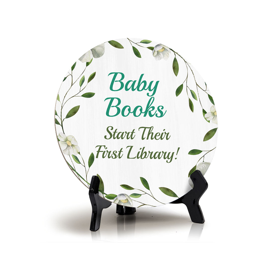 Signs ByLITA Baby Shower Decoration Circle Table Signs Home Decor | Baby Party Signs