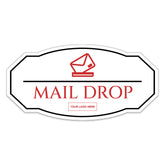Signs ByLITA Victorian Plus | Mail Drop Wall or Door Sign | Customizable with Your Company Logo | Durable & Easy to Install