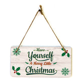 Have Yourself A Merry Little Christmas 5x10 Hanging Plus Wall or Door Sign | Christmas Home Décor