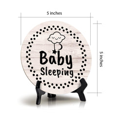 Sign ByLITA Round Baby Sleeping Table Sign (5x5")