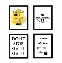 Multi-Pack Print Minimalist Funny Wall Prints For Your Office
