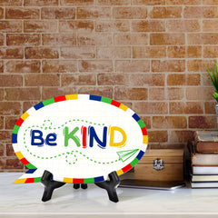 Be Kind Speech Bubble Table Sign With Acrylic Stand (6” x 4”) | Kindergarten Elementary School Decoration
