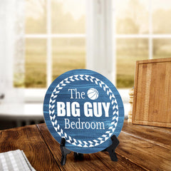 Signs ByLITA Round The Big Guy Bedroom Table Sign (5x5")